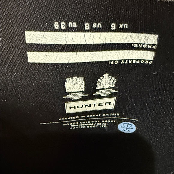 Hunter Women’s Original Short Boots + 2 pairs Boots Socks - Picture 12 of 12